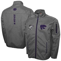 Men's Franchise Club Gray Kansas State Wildcats XT2 Softshell Full-Zip Jacket