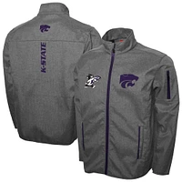 Men's Franchise Club Gray Kansas State Wildcats XT2 Softshell Full-Zip Jacket