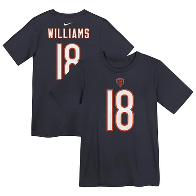 Preschool Nike Caleb Williams Navy Chicago Bears Player Name & Number T-Shirt