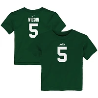 Toddler Nike Garrett Wilson Green New York Jets Player Name & Number T-Shirt