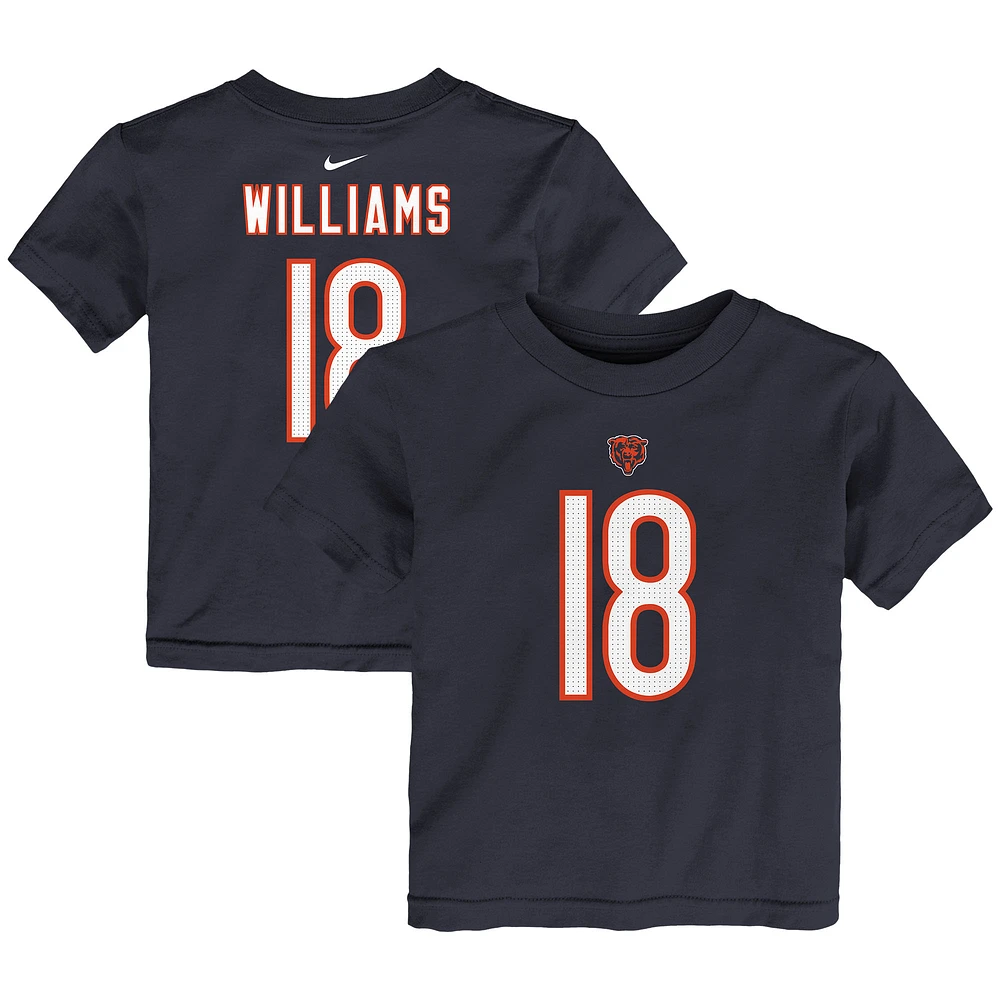 Toddler Nike Caleb Williams Navy Chicago Bears Player Name & Number T-Shirt