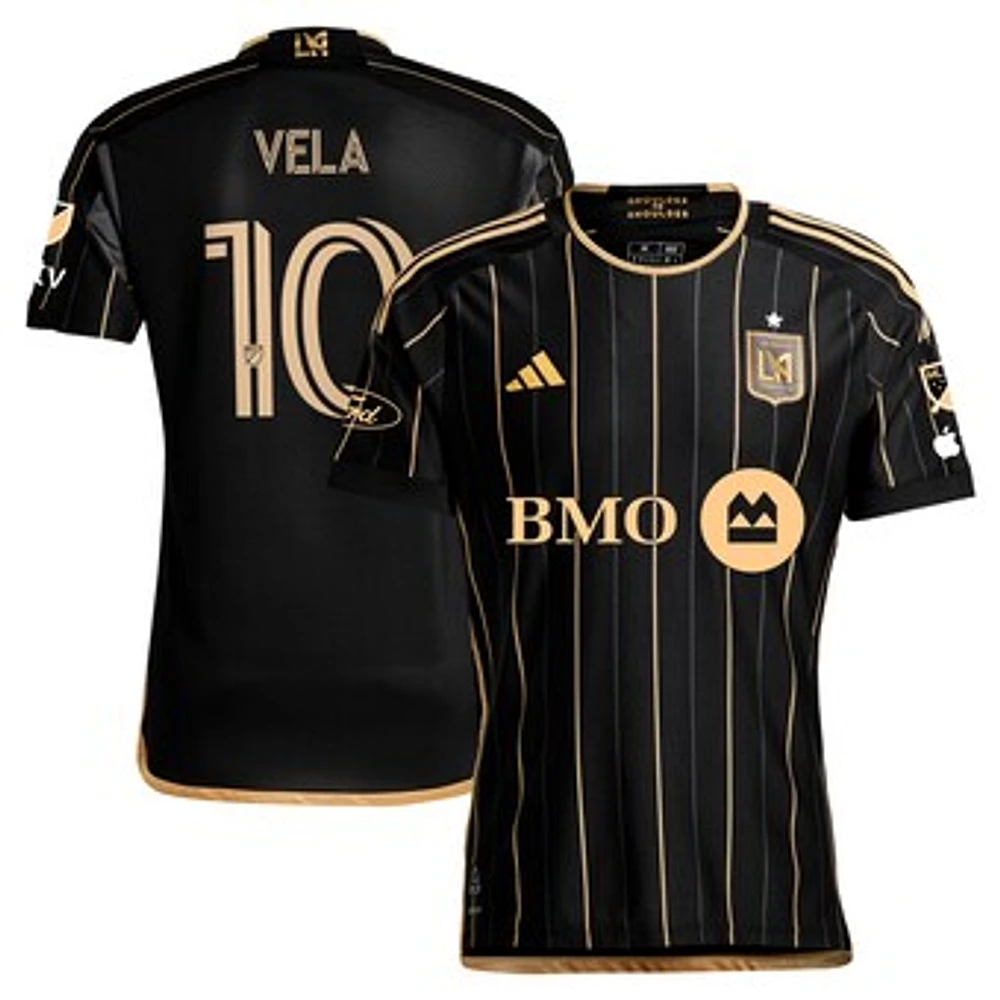 Men's adidas Carlos Vela Black LAFC 2024 Primary Authentic Player Jersey