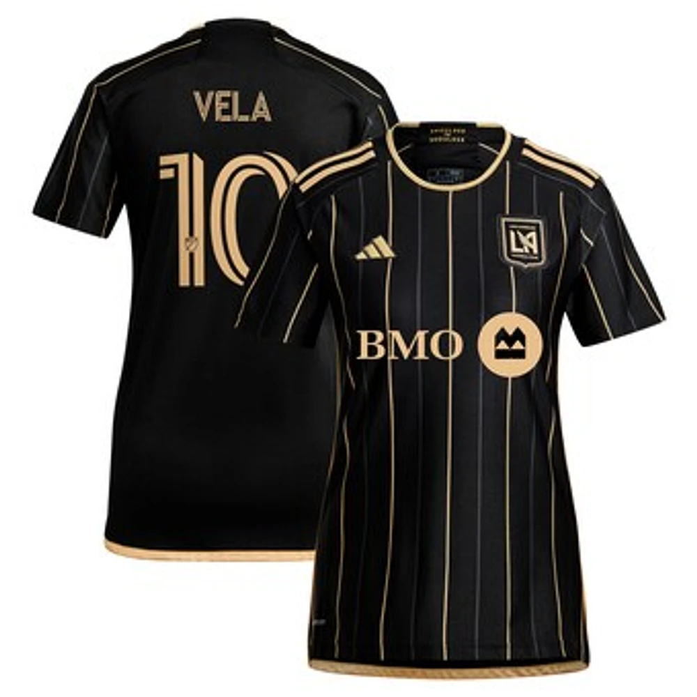 Women's adidas Carlos Vela Black LAFC 2024 Primary Replica Player Jersey