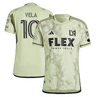 Men's adidas Carlos Vela Green LAFC 2024 Secondary Authentic Player Jersey