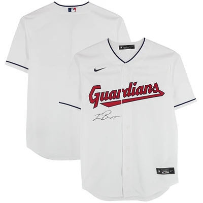 Travis Bazzana Cleveland Guardians Autographed Nike White Replica Jersey - Signed on Front