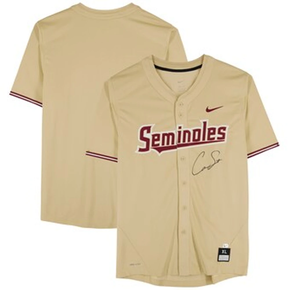 Cam Smith Florida State Seminoles Autographed Nike Gold Replica Jersey