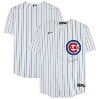 Cam Smith Chicago Cubs Autographed Nike White Replica Jersey