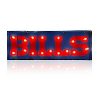 Imperial Buffalo Bills 25" x 9" Lighted Recycled Metal Street Sign