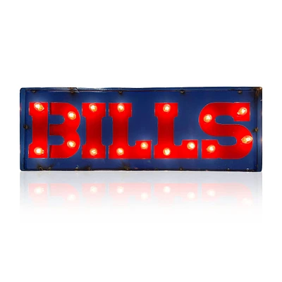 Imperial Buffalo Bills 25" x 9" Lighted Recycled Metal Street Sign