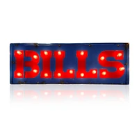 Imperial Buffalo Bills 25" x 9" Lighted Recycled Metal Street Sign