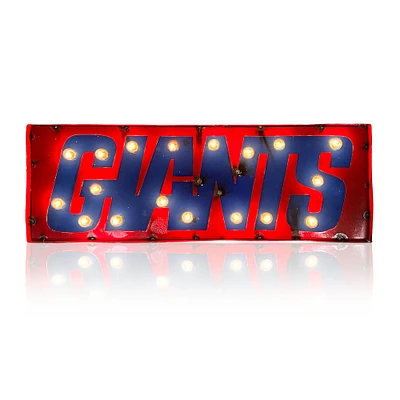 Imperial New York Giants 25" x 9" Lighted Recycled Metal Street Sign