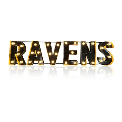 Imperial Baltimore Ravens 40" x 9" Lighted Recycled Metal Sign