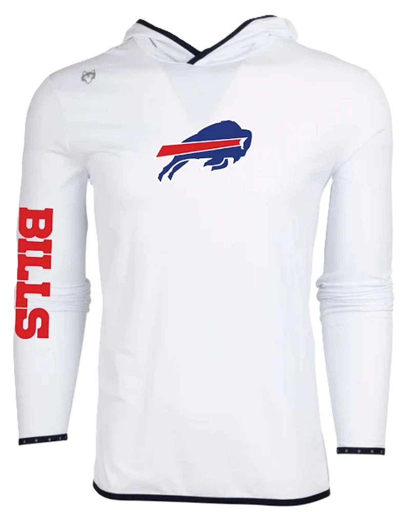 Men's Greyson Clothiers White Buffalo Bills Colorado Long Sleeve Hoodie T-Shirt