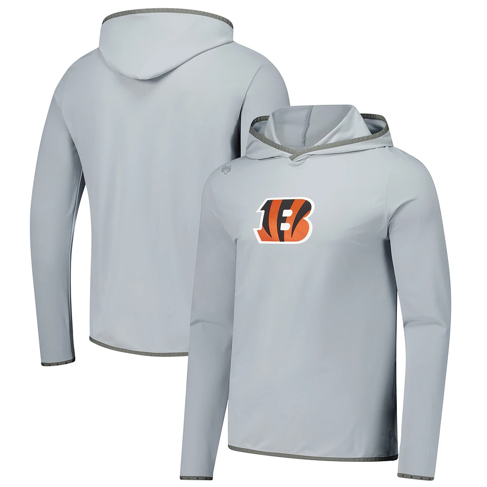 Men's Greyson Clothiers Gray Cincinnati Bengals Colorado Long Sleeve Hoodie T-Shirt