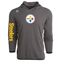 Men's Greyson Clothiers Gray Pittsburgh Steelers Colorado Long Sleeve Hoodie T-Shirt