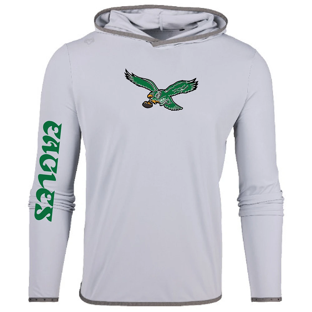 Men's Greyson Clothiers Gray Philadelphia Eagles Colorado Long Sleeve Hoodie T-Shirt