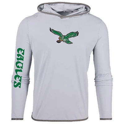 Men's Greyson Clothiers Gray Philadelphia Eagles Colorado Long Sleeve Hoodie T-Shirt