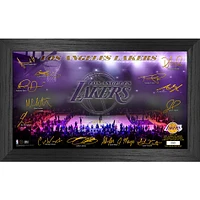 Highland Mint Los Angeles Lakers 12" x 20" Framed 2023/24 Signature Court Photo