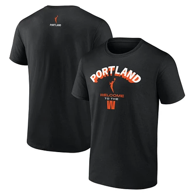 Unisex Black WNBA x Portland Welcome to the W T-Shirt