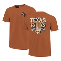 Men's Texas Orange Longhorns Striped Campus Skyline T-Shirt