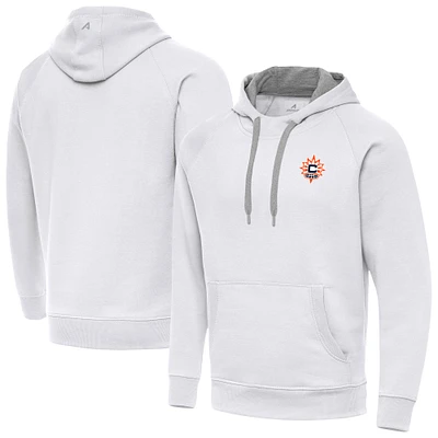 Men's Antigua White Connecticut Sun Victory Pullover Hoodie