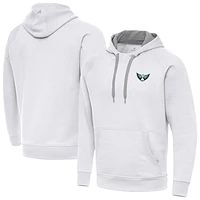 Men's Antigua White Dallas Wings Victory Pullover Hoodie