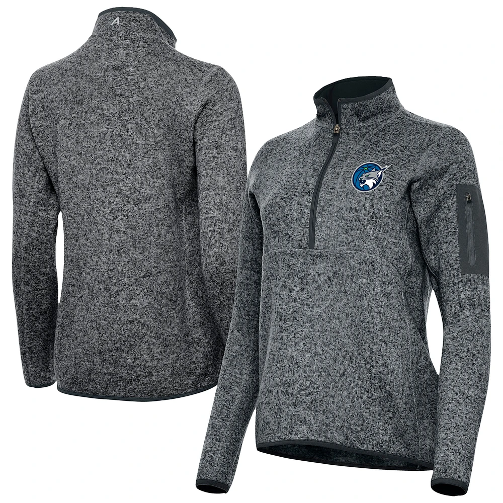 Women's Antigua Heather Minnesota Lynx Fortune Half-Zip Pullover Jacket