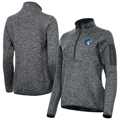Women's Antigua Heather Minnesota Lynx Fortune Half-Zip Pullover Jacket