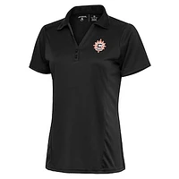 Women's Antigua Charcoal Connecticut Sun Tribute Polo