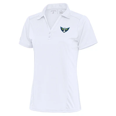 Women's Antigua White Dallas Wings Tribute Polo