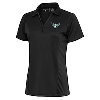 Women's Antigua Charcoal Dallas Wings Tribute Polo