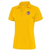 Women's Antigua Gold Indiana Fever Tribute Polo