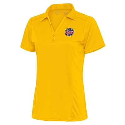 Women's Antigua Gold Indiana Fever Tribute Polo