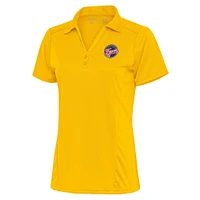 Women's Antigua Gold Indiana Fever Tribute Polo
