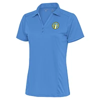 Women's Antigua Sky Blue Chicago Tribute Polo