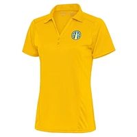 Women's Antigua Yellow Chicago Sky Tribute Polo