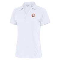 Women's Antigua White Connecticut Sun Tribute Polo
