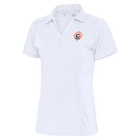 Women's Antigua White Connecticut Sun Tribute Polo