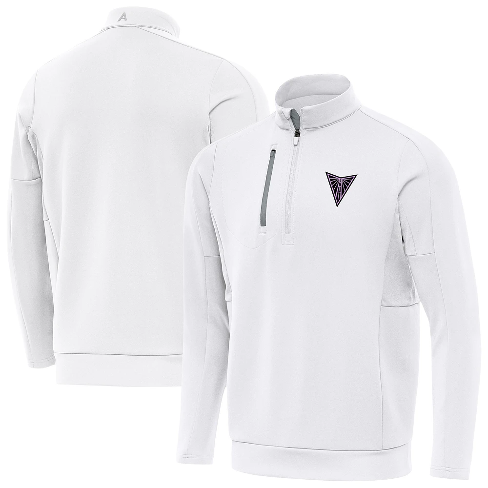 Men's Antigua White Golden State Valkyries Generation Quarter-Zip Pullover Top