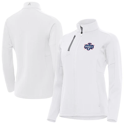 Women's Antigua White Washington Mystics Generation Full-Zip Jacket