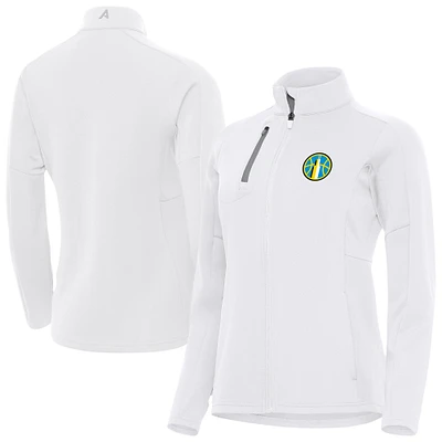 Women's Antigua White Chicago Sky Generation Full-Zip Jacket