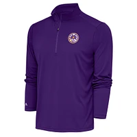 Men's Antigua Purple Los Angeles Sparks Tribute Quarter-Zip Top