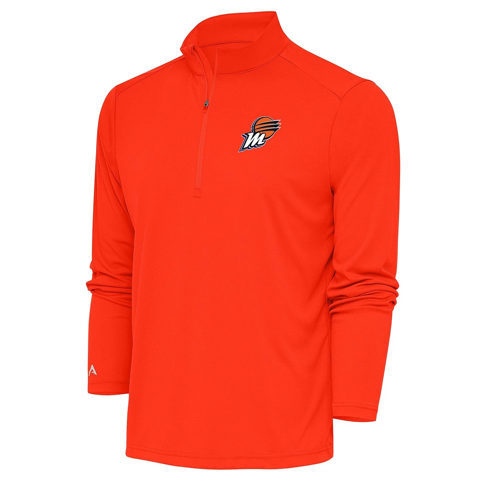 Men's Antigua Orange Phoenix Mercury Tribute Quarter-Zip Top