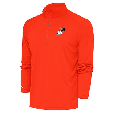 Men's Antigua Orange Phoenix Mercury Tribute Quarter-Zip Top