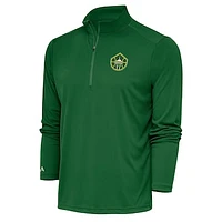 Men's Antigua Green Seattle Storm Tribute Quarter-Zip Top