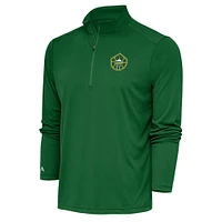 Men's Antigua Green Seattle Storm Tribute Quarter-Zip Top