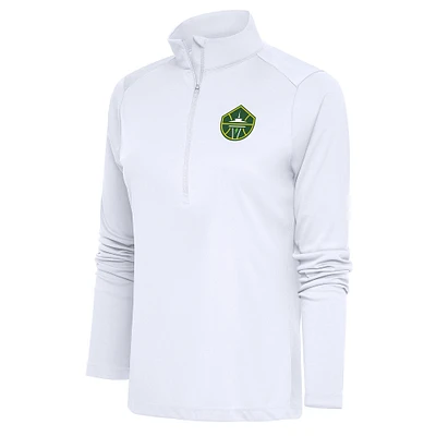 Women's Antigua Seattle Storm Tribute Half-Zip Top