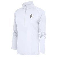 Women's Antigua White Las Vegas Aces Tribute Half-Zip Top