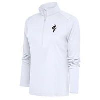 Women's Antigua White Las Vegas Aces Tribute Half-Zip Top