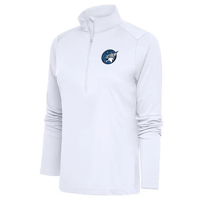 Women's Antigua White Minnesota Lynx Tribute Half-Zip Top